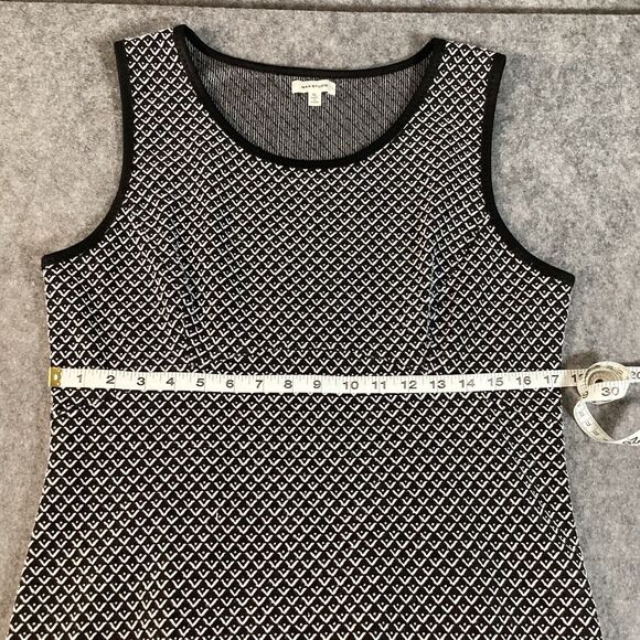 Max Studio Print Pattern Sleeveless Knit Stretch Party Geometric Dress Size L - Picture 6 of 13